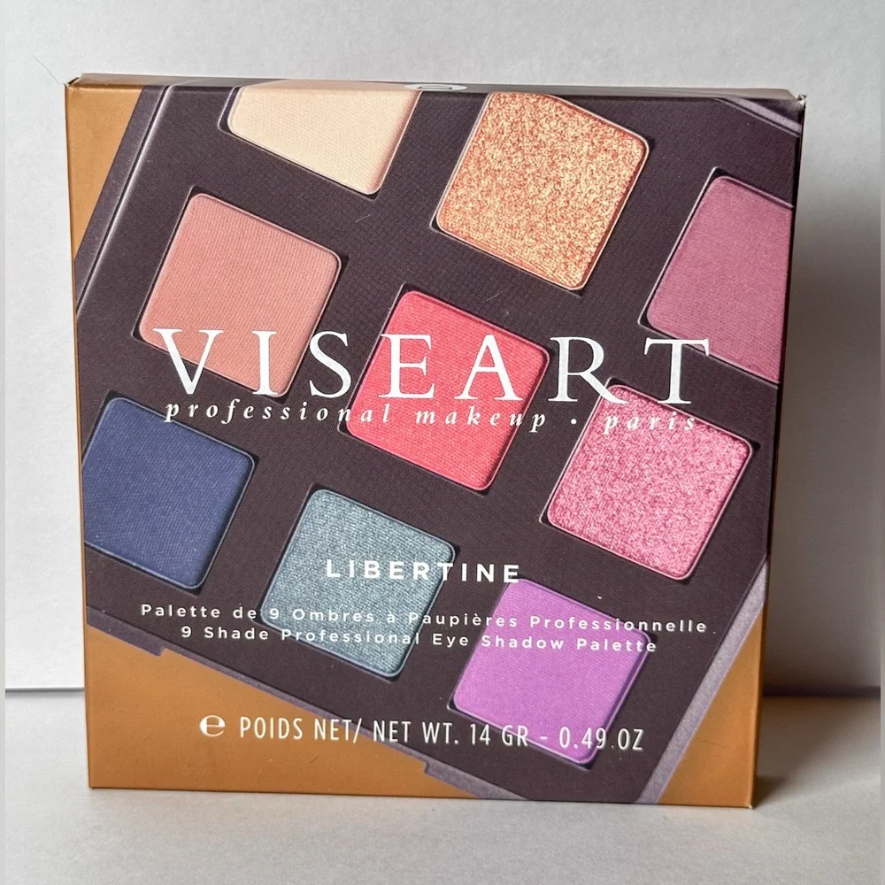 🆕 VISEART PARIS Libertine 9 Shade Professional Eyeshadow Palette NIB